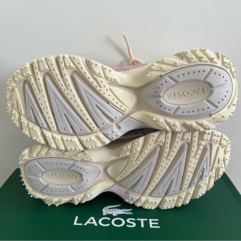 New Lacoste L003 Neo Shot Sneakers 125 1 SFA off white/light pink - Picture 10 of 11